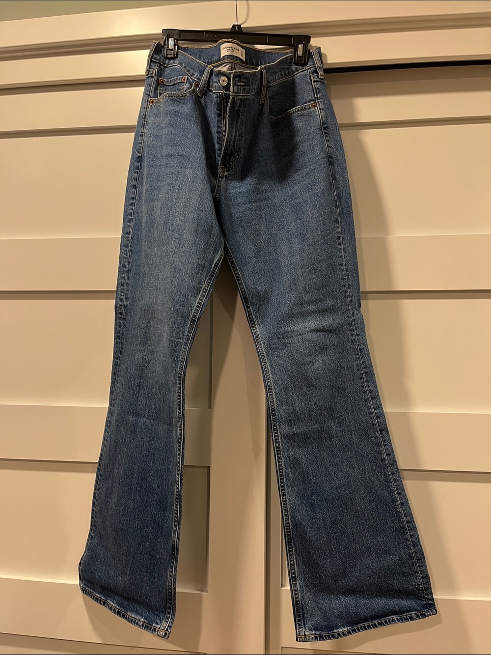 Abercrombie & Fitch Light Blue Mid-Rise Bootcut Jeans
